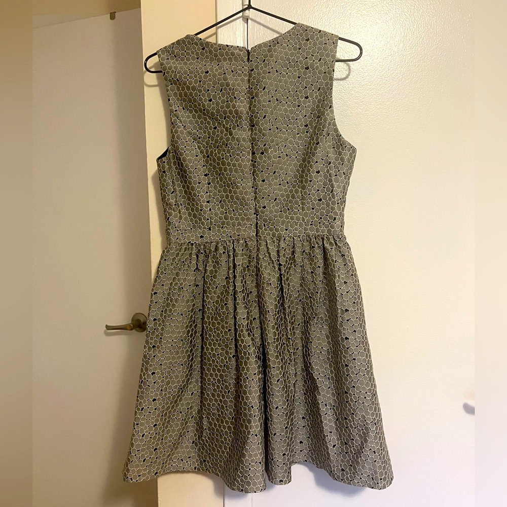 black grey and white dress